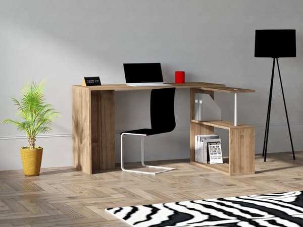 Chic Home Eemeli työpöytä 130x50xK73,8 cm, ruskea
