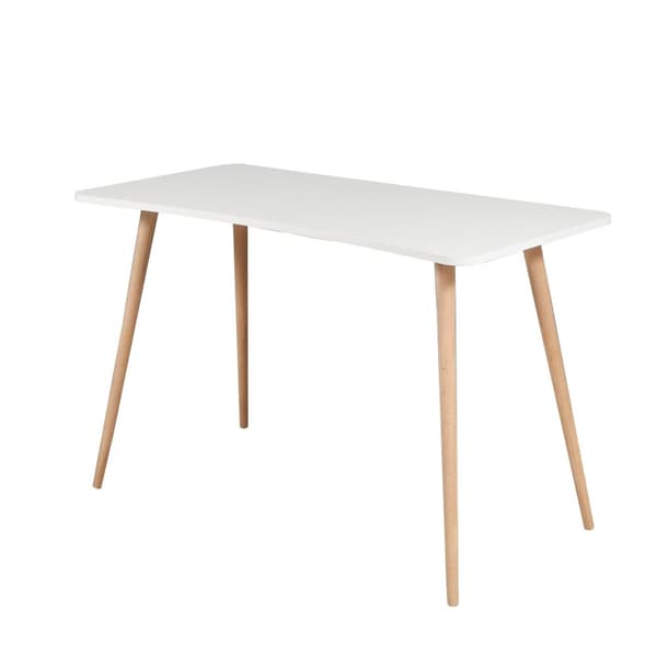 Chic Home Frans työpöytä 120x60xK77 cm, valkoinen/ruskea