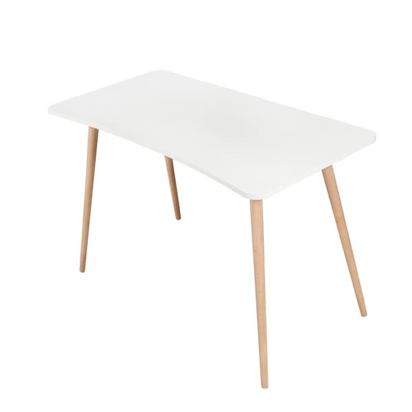 Chic Home Frans työpöytä 120x60xK77 cm, valkoinen/ruskea
