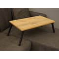Pikkukuva 3 / 7: Chic Home Kustaa läppäripöytä 60x35xK24,5 cm, ruskea/musta