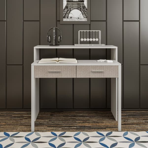 Chic Home Maija työpöytä 99x58xK88 cm, valkoinen/taupe