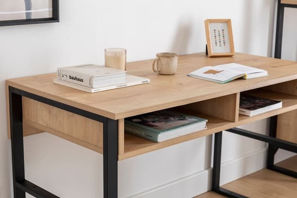 Chic Home Nova työpöytä 120x60xK75 cm, beige/musta