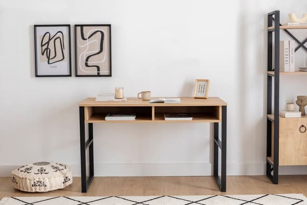 Chic Home Nova työpöytä 120x60xK75 cm, beige/musta