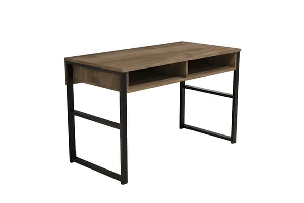 Chic Home Nova työpöytä 120x60xK75 cm, ruskea/musta
