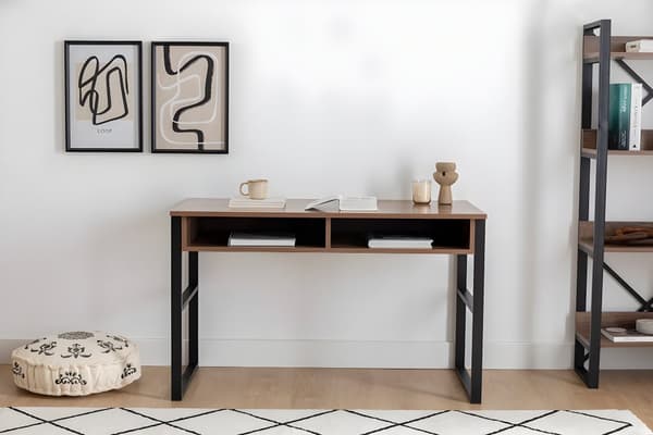 Chic Home Nova työpöytä 120x60xK75 cm, ruskea/musta