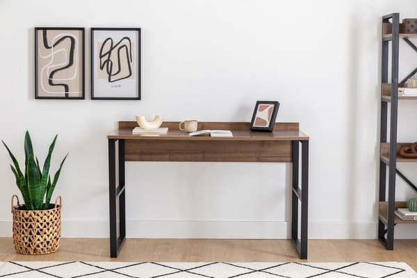 Chic Home Raila työpöytä 120x60xK75 cm, tummanruskea/musta