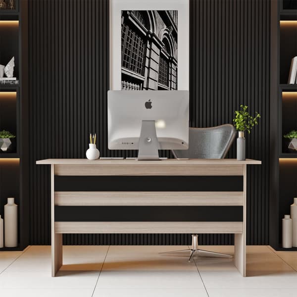 Chic Home Valma työpöytä 140x60xK74 cm, beige/musta