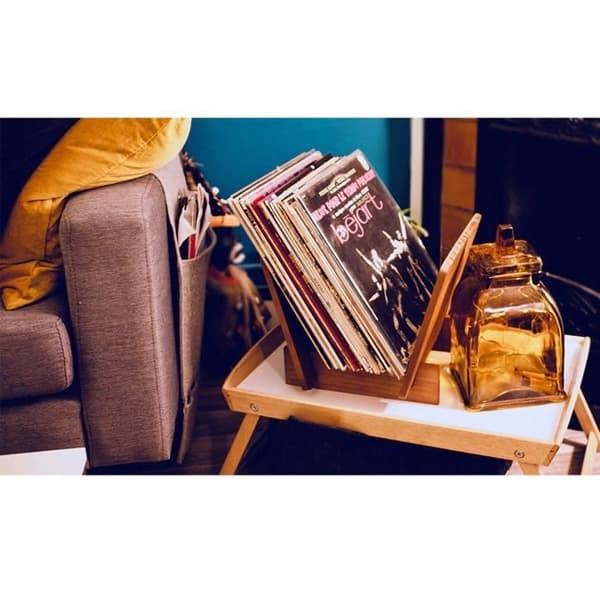 ENOVA VR 25 WD - 25 LP Vinylhållare - Träfinish