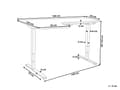 Miniatyrbillede 3 af 11: Hæve Sænkebord Elektrisk Sort 160 x 59 cm Ergonomisk Kontorbord El Skrivebord til Hjemmekontor Værelse Moderne Computerbord