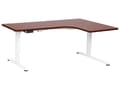 Miniatyrbillede 6 af 11: Hæve Sænkebord Elektrisk Hvid Brun 160 x 59 cm Ergonomisk Kontorbord El Skrivebord til Hjemmekontor Værelse Moderne Computerbord