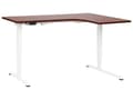 Miniatyrbillede 1 af 11: Hæve Sænkebord Elektrisk Hvid Brun 160 x 59 cm Ergonomisk Kontorbord El Skrivebord til Hjemmekontor Værelse Moderne Computerbord