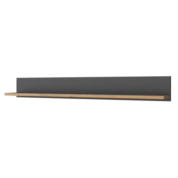 Chic Home Hannika työpöytä hyllyköllä 45x160xK162 cm, antrasiitti/beige