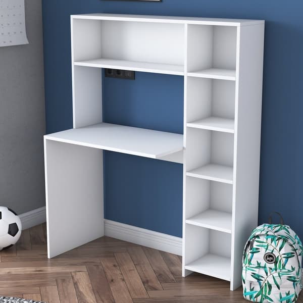 Chic Home Hannukka työpöytä hyllyköllä 40x113xK142 cm, valkoinen
