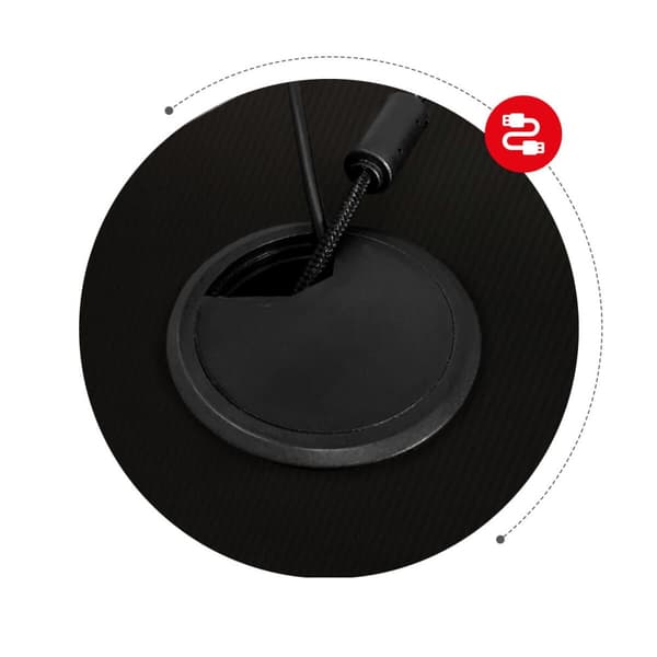Skrivbord Gaming Huzaro Hero 2.5 Svart Aluminium 120 x 60 cm