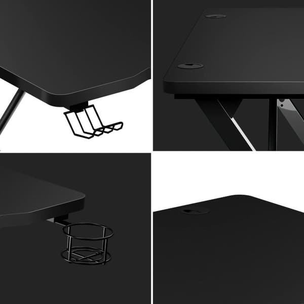 Skrivbord Huzaro HZ-Hero 1.8 Black Svart Stål