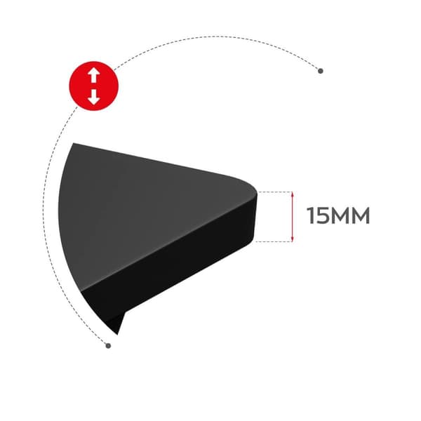 Skrivbord Huzaro HZ-Hero 1.8 Black Svart Stål