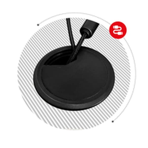 Skrivebord Huzaro Hero 2.5 Hvid Sort Aluminium 120 x 60 cm