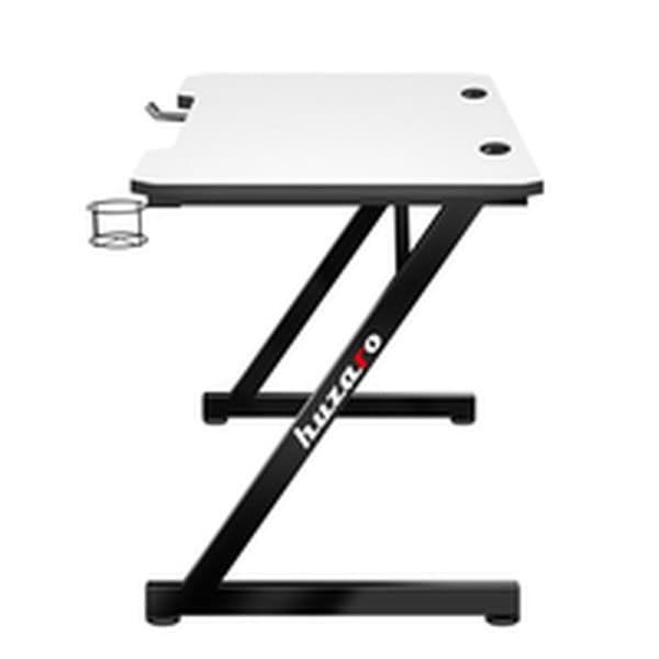 Skrivebord Huzaro Hero 2.5 Hvid Sort Aluminium 120 x 60 cm