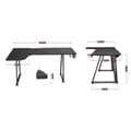 Miniatyrbillede 1 af 7: Skrivebord Huzaro HZ-Hero 7.7 Sort 160 x 60 cm