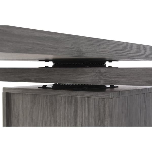 Skrivebord DKD Home Decor Natur Grå Metal MDF (150 x 120 x 75 cm)