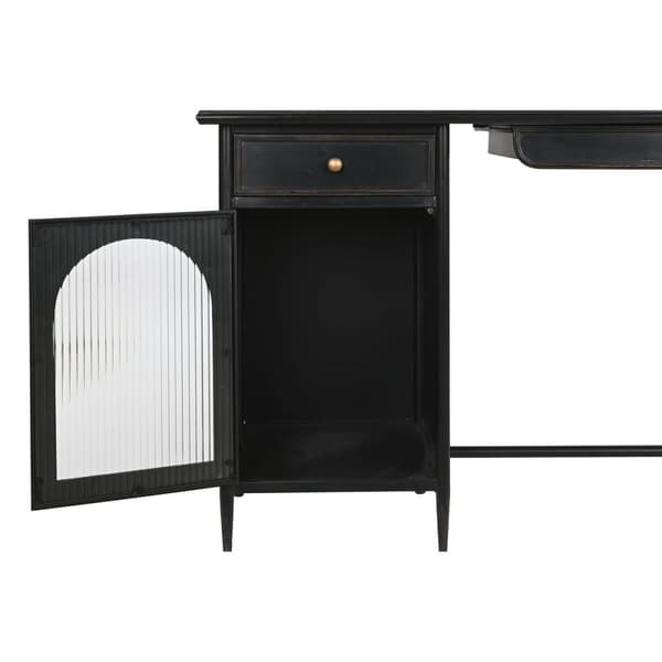 Pöytä DKD Home Decor Musta Metalli Kristalli 120 x 50 x 80 cm