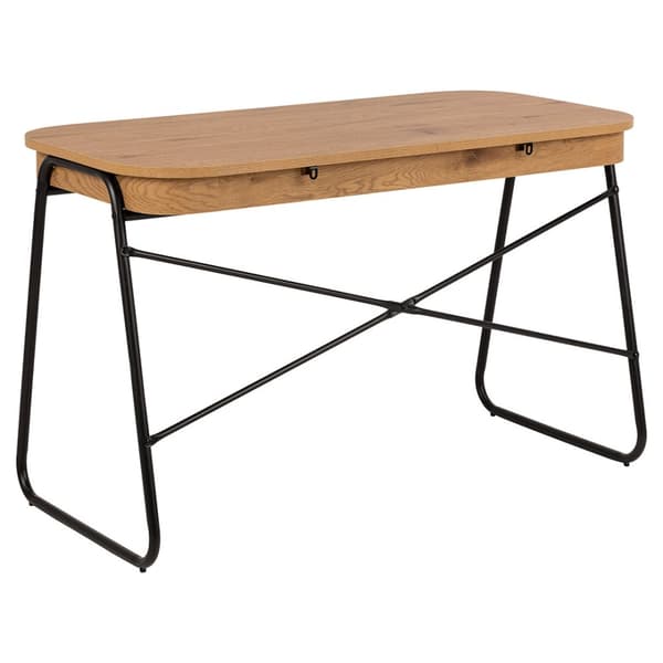 Blueton skrivebord 2 skuffer natur.