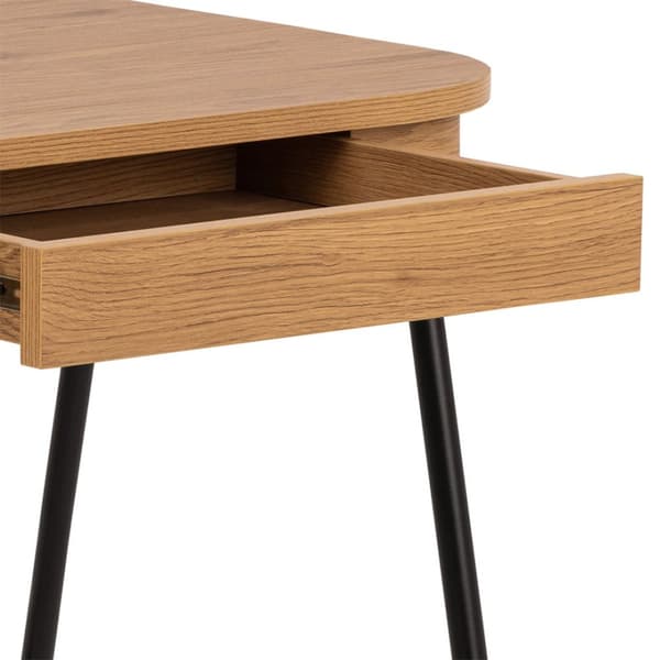 Blueton skrivebord 2 skuffer natur.