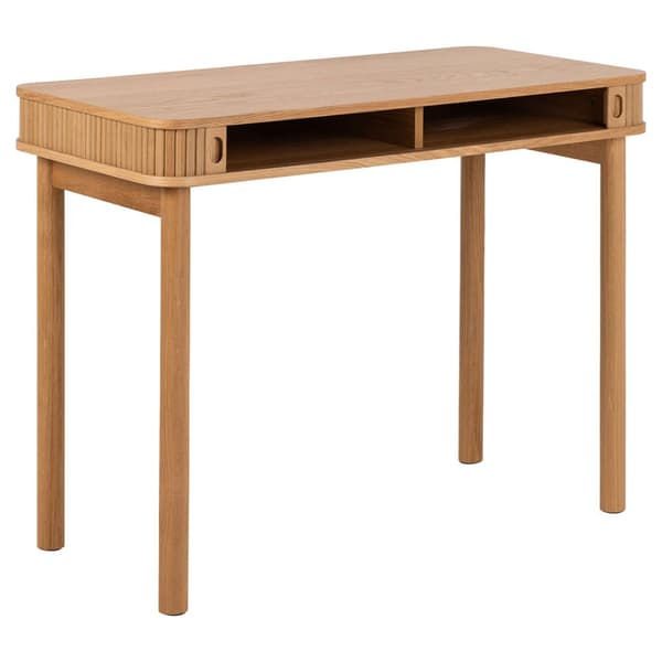 Langley skrivebord 2 skyvedører eik dekor.