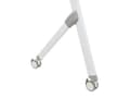 Miniatyrbilde 8 av 9: Sammenleggbart Skrivebord Hvit Metallramme MFC Bordplate 120 x 60 cm Sammenleggbart Mobilt Bord med Hjul Moderne Design