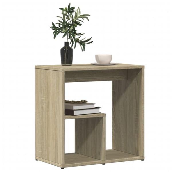 sidebord 50x30x50 cm konstrueret træ sonoma-egetræsfarvet