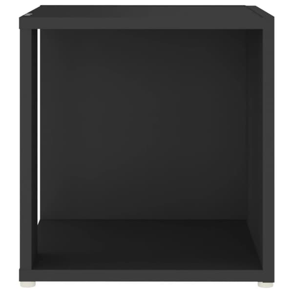 Sidobord svart 33x33x34,5 cm konstruerat trä