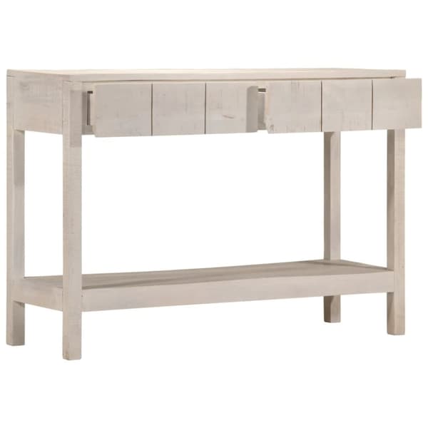 konsolbord 110x35x75 cm massivt mangotræ