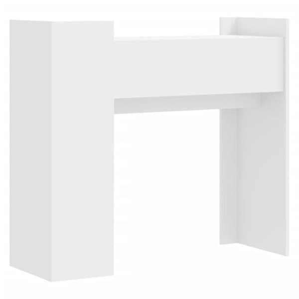 konsolbord 100x35x90 cm konstrueret træ hvid