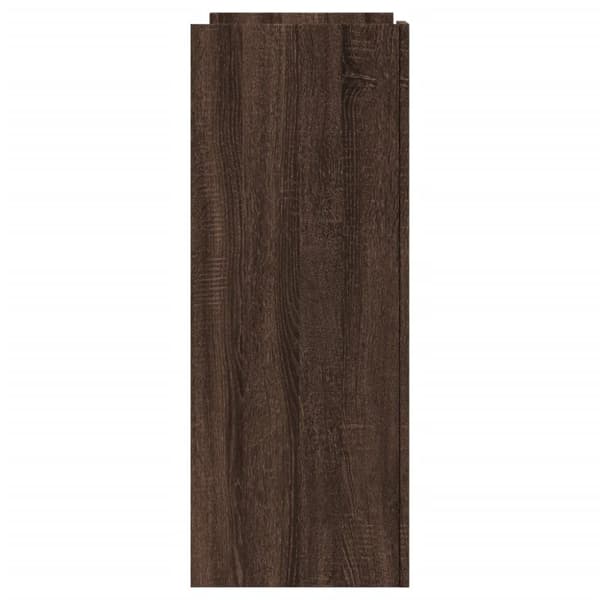 konsolbord 100x35x90 cm konstrueret træ brun egetræsfarve