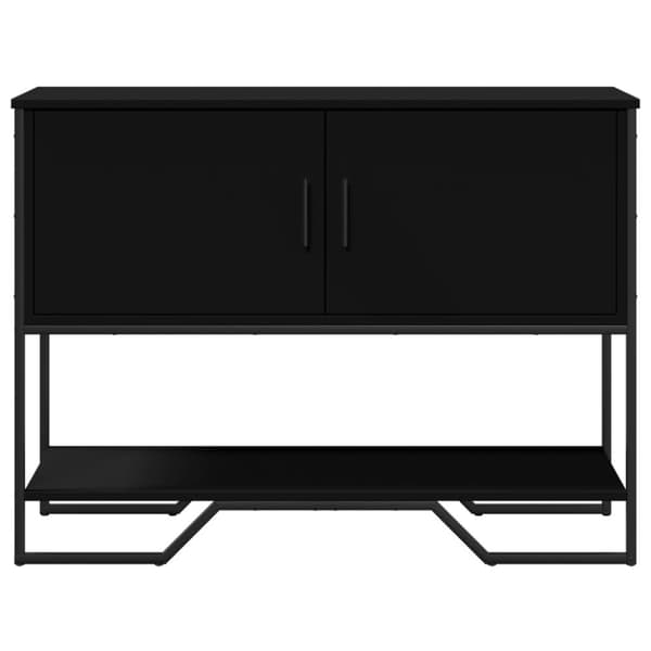Konsolbord svart 100x35x74,5 cm konstruerat trä
