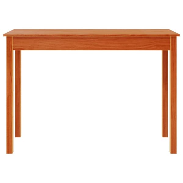 konsolbord 110x40x75 cm massivt fyrretræ gyldenbrun