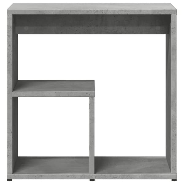 Sidobord 2 st betonggrå 50x30x50 cm konstruerat trä