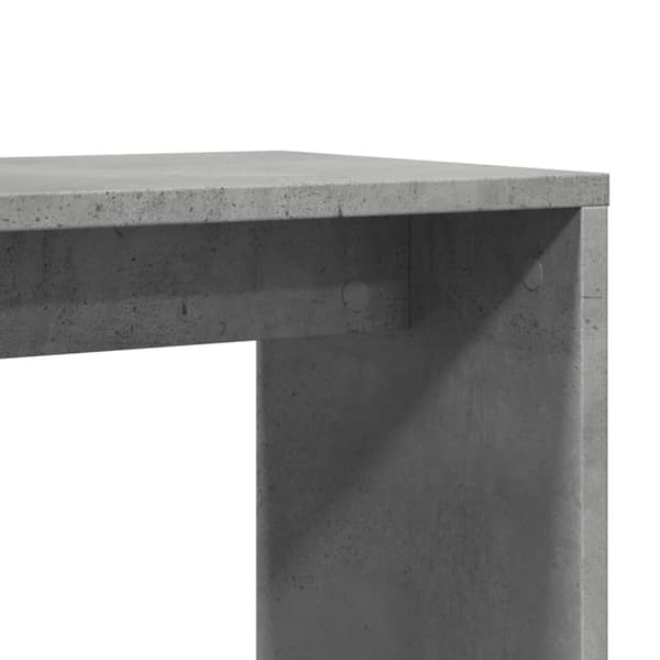 Sidobord 2 st betonggrå 50x30x50 cm konstruerat trä