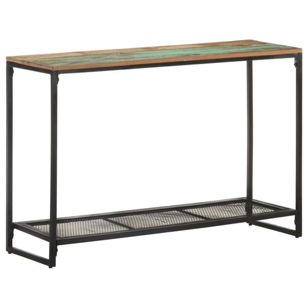konsolbord 110x35x75 cm massivt genbrugstræ
