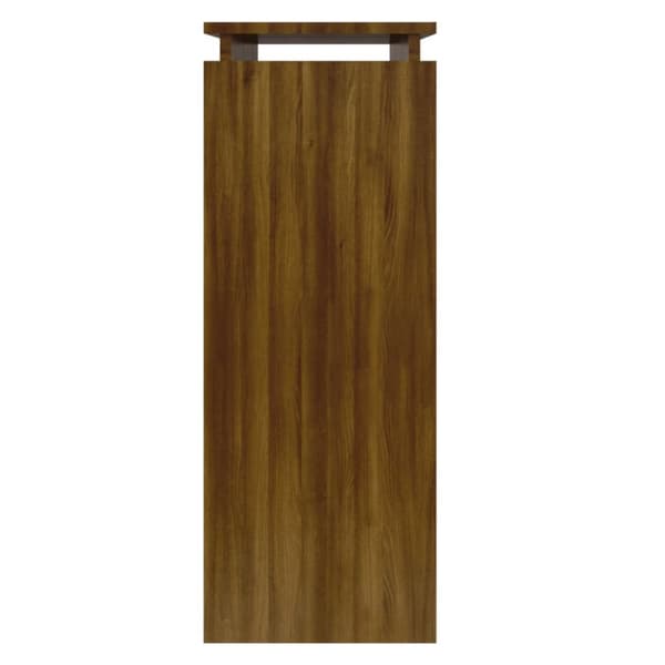 Konsolipöytä ruskea tammi 80x30x80 cm tekninen puu