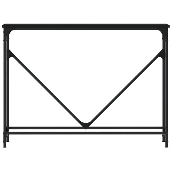 Konsolipöytä musta 102x22,5x75 cm tekninen puu
