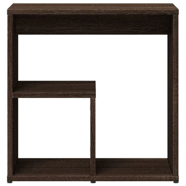 sideborde 2 stk. 50x30x50 cm konstrueret træ brunt egetræ