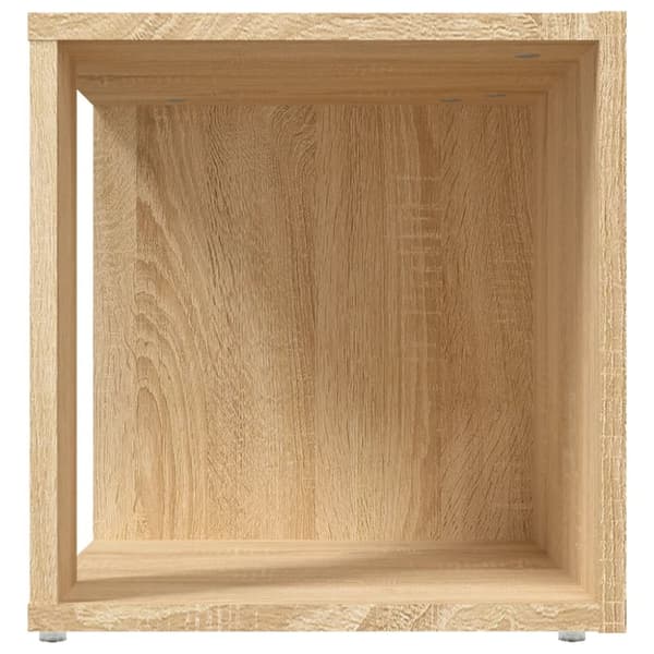 sidebord 33x33x34,5 cm konstrueret træ sonoma-eg
