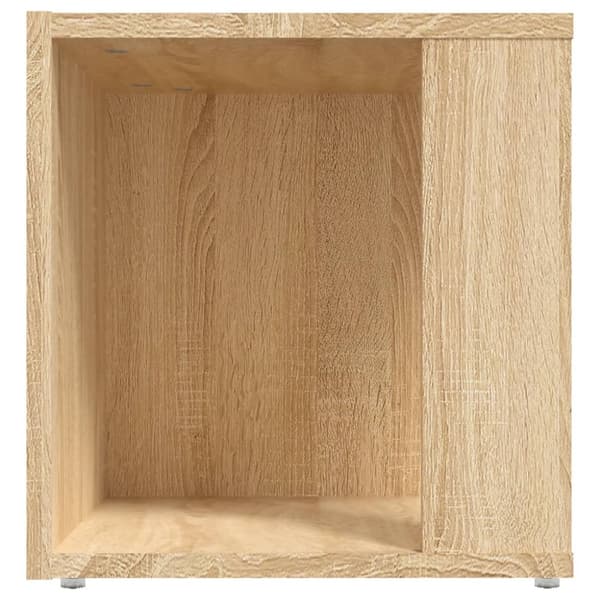 sidebord 33x33x34,5 cm konstrueret træ sonoma-eg