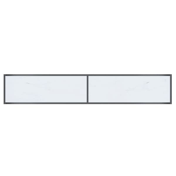 Konsolbord vit 200x35x75,5 cm härdat glas