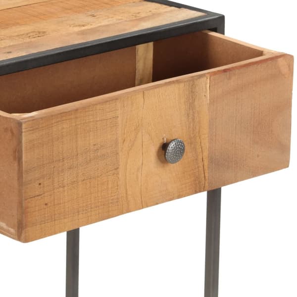 konsolbord 90x30x75 cm massivt genbrugstræ