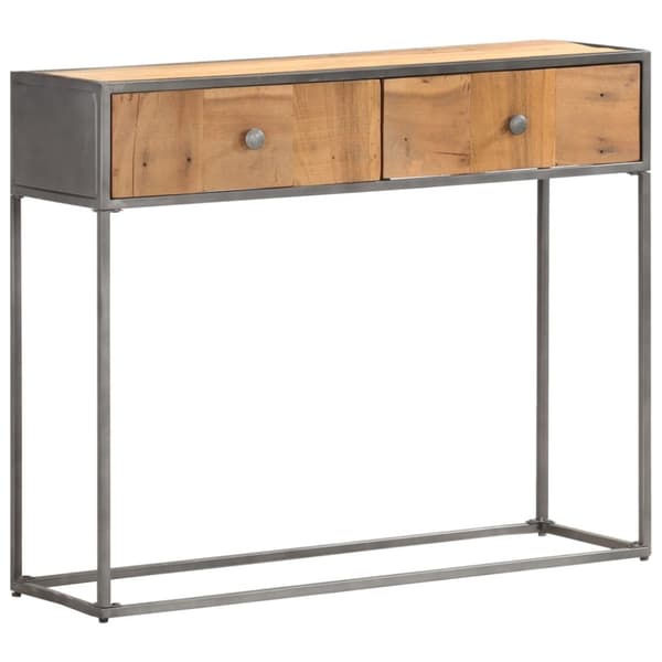 konsolbord 90x30x75 cm massivt genbrugstræ