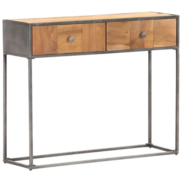 konsolbord 90x30x75 cm massivt genbrugstræ