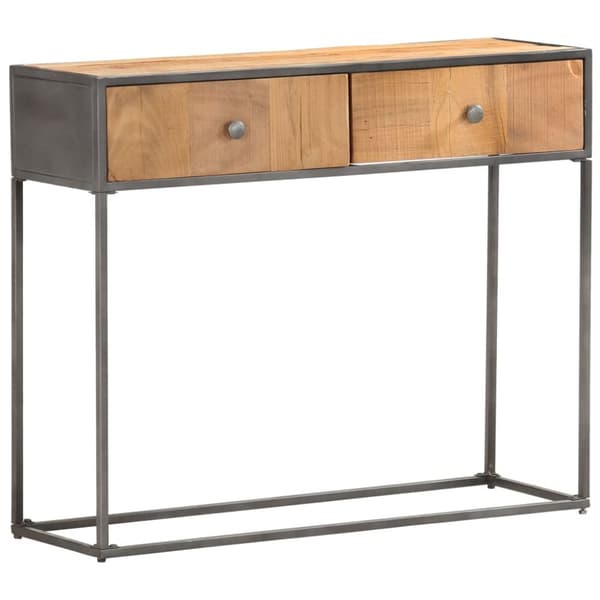 konsolbord 90x30x75 cm massivt genbrugstræ