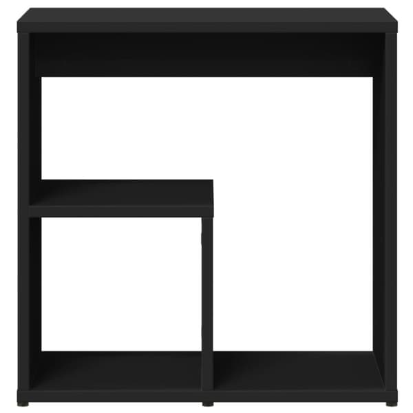 Sidobord 2 st svart 50x30x50 cm konstruerat trä